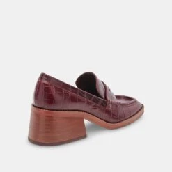 Dolce Vita TALIE LOAFERS CABERNET EMBOSSED LEATHER -Dolce Vita DOLCEVITA HEELS TALIE CABERNETEMBOSSEDLEATHER 03 b6029852 d63d 4db5 955b 397509cc2709