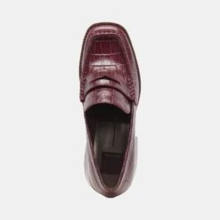 Dolce Vita TALIE LOAFERS CABERNET EMBOSSED LEATHER -Dolce Vita DOLCEVITA HEELS TALIE CABERNETEMBOSSEDLEATHER 06