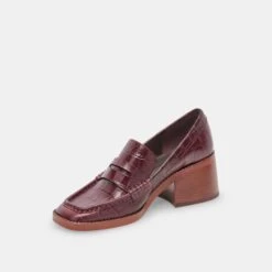 Dolce Vita TALIE LOAFERS CABERNET EMBOSSED LEATHER -Dolce Vita DOLCEVITA HEELS TALIE CABERNETEMBOSSEDLEATHER 08 2fdd39b2 deb5 46d3 94c3 d3368612f1a4