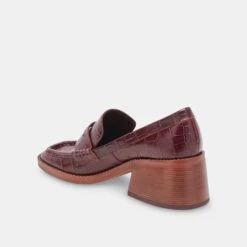 Dolce Vita TALIE LOAFERS CABERNET EMBOSSED LEATHER -Dolce Vita DOLCEVITA HEELS TALIE CABERNETEMBOSSEDLEATHER 09 69e5ea03 7878 46cf b218 bceaf2b41a6c