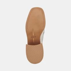 Dolce Vita TALIE LOAFERS IVORY EMBOSSED LEATHER -Dolce Vita DOLCEVITA HEELS TALIE IVORYEMBOSSEDLEATHER 07