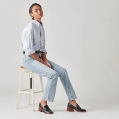 Dolce Vita TALIE LOAFERS NOIR EMBOSSED LEATHER -Dolce Vita DOLCEVITA HEELS TALIE NOIREMBOSSEDLEATHER ONFOOT 2