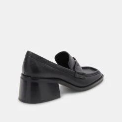 Dolce Vita TALIE LOAFERS ONYX EMBOSSED LEATHER -Dolce Vita DOLCEVITA HEELS TALIE ONYXEMBOSSEDLEATHER 03