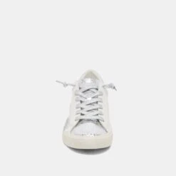Dolce Vita ZINA SNEAKERS WHITE SILVER LEATHER -Dolce Vita DOLCEVITA HEELS ZINA WHITESILVERRECYCLEDLEATHER 04
