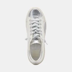 Dolce Vita ZINA SNEAKERS WHITE SILVER LEATHER -Dolce Vita DOLCEVITA HEELS ZINA WHITESILVERRECYCLEDLEATHER 06