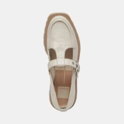Dolce Vita EBBIE FLATS IVORY PATENT LEATHER -Dolce Vita DOLCEVITA LOAFERS EBBIE IVORYPATENETLEATHER 06
