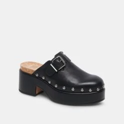 Dolce Vita YEVAN CLOGS BLACK LEATHER -Dolce Vita DOLCEVITA LOAFER YEVAN BLACKLEATHER 01