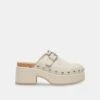 Dolce Vita YEVAN CLOGS IVORY LEATHER