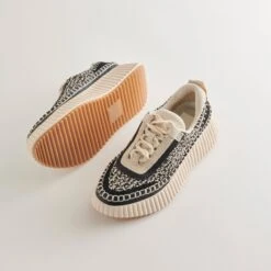 Dolce Vita DOLEN SNEAKERS WHITE BLACK WOVEN -Dolce Vita DOLCEVITA SNEAKERS DOLEN WHITEBLACKKNIT 1