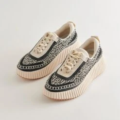 Dolce Vita DOLEN SNEAKERS WHITE BLACK WOVEN -Dolce Vita DOLCEVITA SNEAKERS DOLEN WHITEBLACKKNIT 2