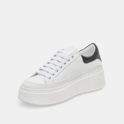 Dolce Vita WYETT SNEAKERS WHITE BLACK LEATHER -Dolce Vita DOLCEVITA SNEAKERS WYETT WHITE BLACKLEATHER 08