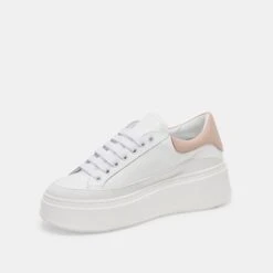 Dolce Vita WYETT SNEAKERS WHITE TAN LEATHER -Dolce Vita DOLCEVITA SNEAKERS WYETT WHITE TANLEATHER 08