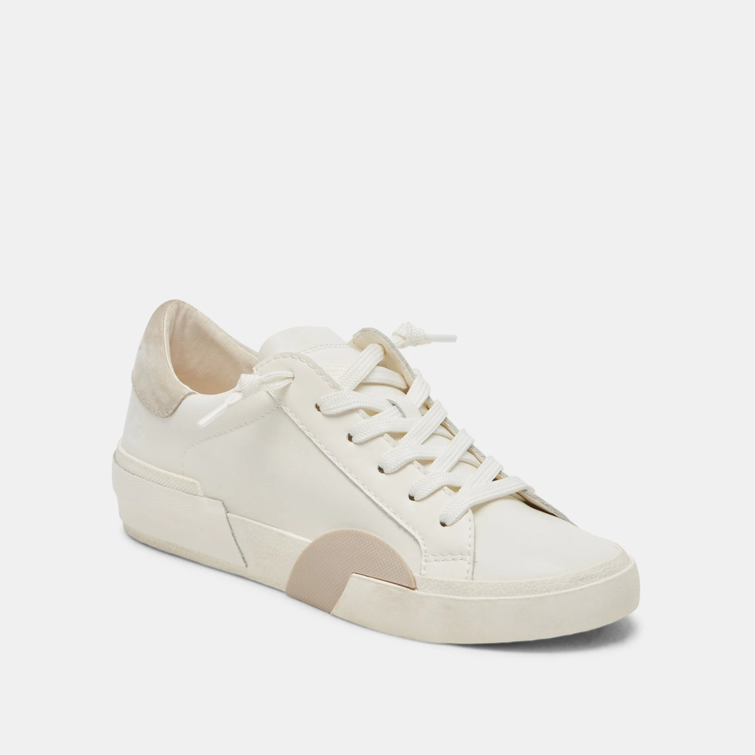 Dolce Vita ZINA 360 SNEAKERS WHITE NATURAL RECYCLED LEATHER 4 Dolce Vita ZINA 360 SNEAKERS WHITE NATURAL RECYCLED LEATHER - Image 2