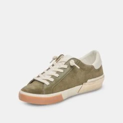 Dolce Vita ZINA PLUSH SNEAKERS MOSS PERFORATED SUEDE -Dolce Vita DOLCEVITA SNEAKERS ZINAPLUSH MOSSPERFORATEDSUEDE 03