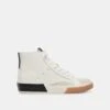 Dolce Vita ZOHARA SNEAKERS WHITE BLACK LEATHER
