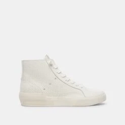 Dolce Vita ZOHARA SNEAKERS WHITE PERFORATED LEATHER