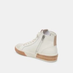 Dolce Vita ZOHARA SNEAKERS WHITE TAN LEATHER -Dolce Vita DOLCEVITA SNEAKERS ZOHARA WHITETANLEATHER 09
