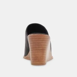 Dolce Vita BEEMA MULES BLACK LEATHER -Dolce Vita DOLCEVITA WEDGES BEEMA BLACKLEATHER 05