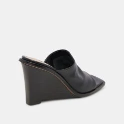 Dolce Vita GILDED WEDGES BLACK LEATHER -Dolce Vita DOLCEVITA WEDGES GILDED BLACKLEATHER 03