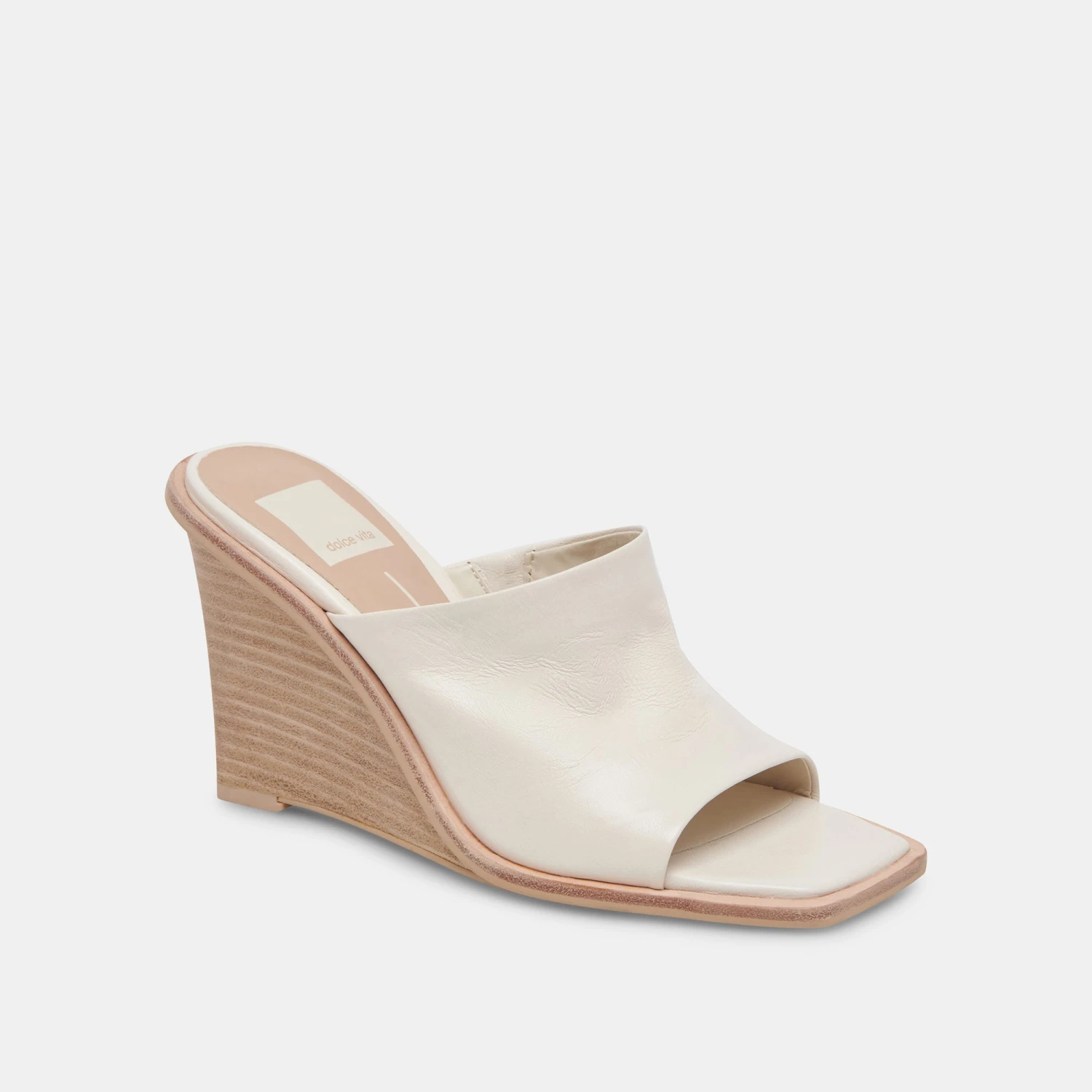Dolce Vita GILDED WEDGES IVORY LEATHER 4 Dolce Vita GILDED WEDGES IVORY LEATHER - Image 2