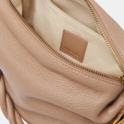 Dolce Vita PRESTON SHOULDER/CROSSBODY CAFE SOFT PEBBLE LEATHER -Dolce Vita DV Handbags Preston cafe 04