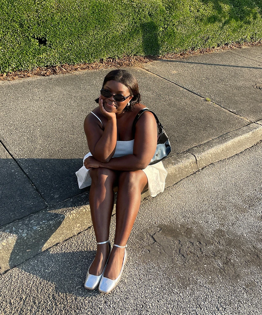 Dolce Vita ASHYA BALLET FLATS SILVER DISTRESSED LEATHER 10 Dolce Vita ASHYA BALLET FLATS SILVER DISTRESSED LEATHER - Image 8