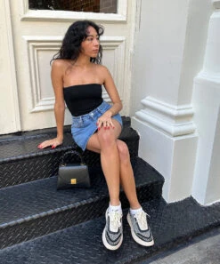 Dolce Vita DOLEN SNEAKERS WHITE BLACK WOVEN -Dolce Vita dol bw 2