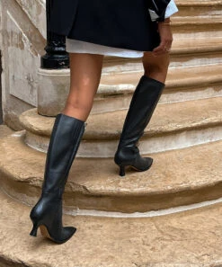 Dolce Vita AUGGIE BOOTS BLACK DRITAN LEATHER -Dolce Vita gyra b