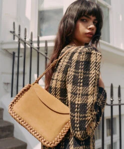 Dolce Vita HARPER SHOULDER BAG RUSTY OAK SUEDE -Dolce Vita harper ro 2