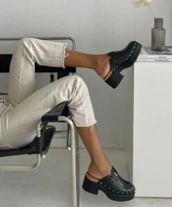 Dolce Vita YEVAN CLOGS BLACK LEATHER -Dolce Vita yev b 2